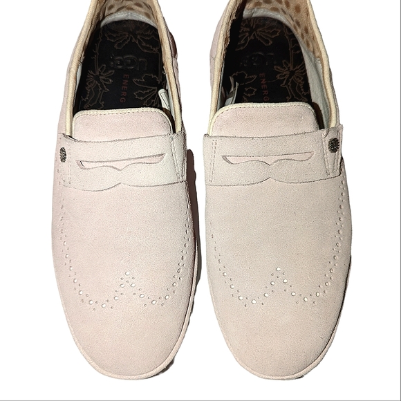 Mens UGG Pink Cali Penny Loafers Slip On Suede Leather Shoes 7 - Picture 2 of 12